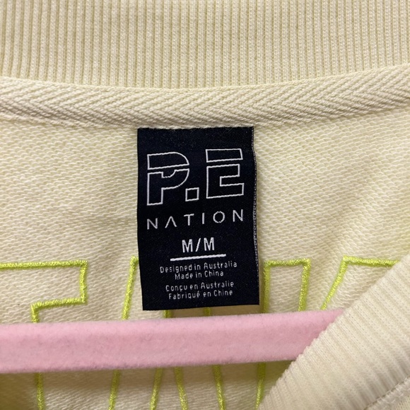 P.E.NATION CROPPED SWEATER LEMON/LIME - Picture 3 of 6